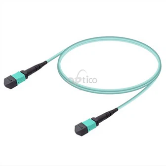 Om3 MPO Connector Patch Cord 12 Fiber MPO Trunk Cable 8/12/24f MPO Breakout Cable
