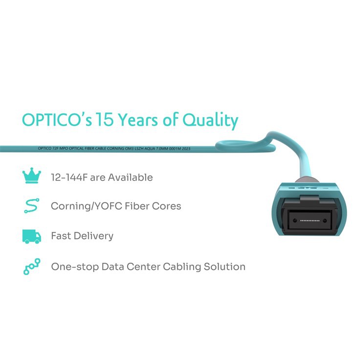 72F MPO Fiber Patch Cable OM5 Trunk Patch Cord